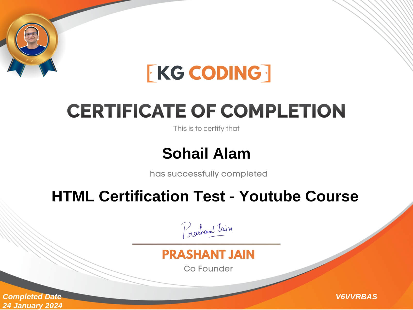 HTML Certification